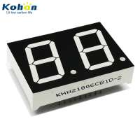 Brilliant 7 segment 2 digit 1 inch common cathode blue seven segment led display for timers