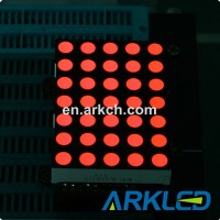 0.7 inch 5X7   red dot  matrix LED display 1.9mm dot used in elevator display